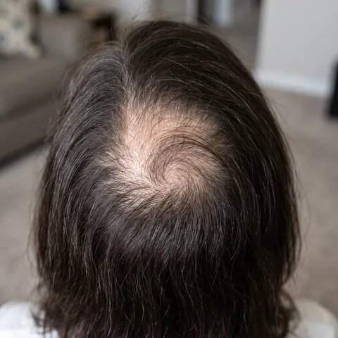 Thinning on the crown